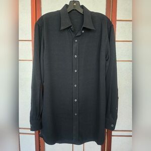 Men's Black Dress Shirt
